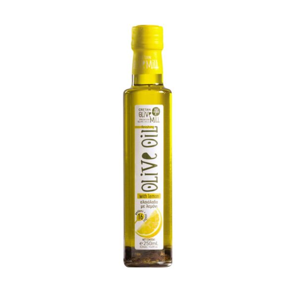 Huile d'olive extra vierge au citron Cretan Olive Mill 25cl