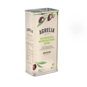 Huile d'olive extra vierge BIO Agrelia Cretan Olive Mill estagnon 5L