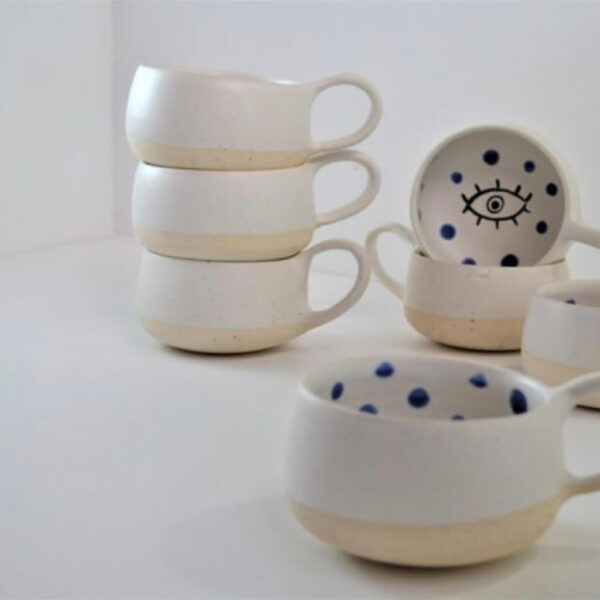 Tasse ''Pois Oeil'' Homatino Ceramics (10cm x 6.5cm)