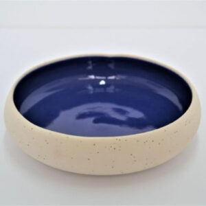 Bol ''galet'' bleu foncé Homatino Ceramics (15.5cm x 4cm)