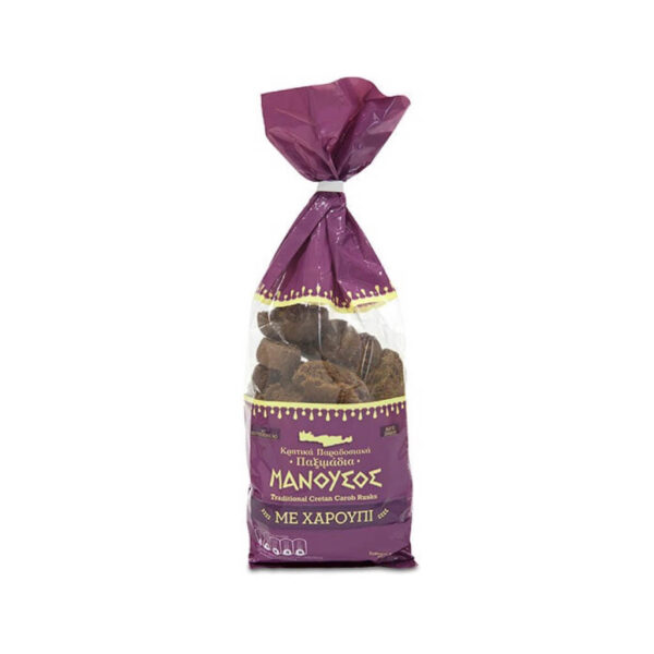 Biscottes de Crète avec Caroube Manoussos 400g