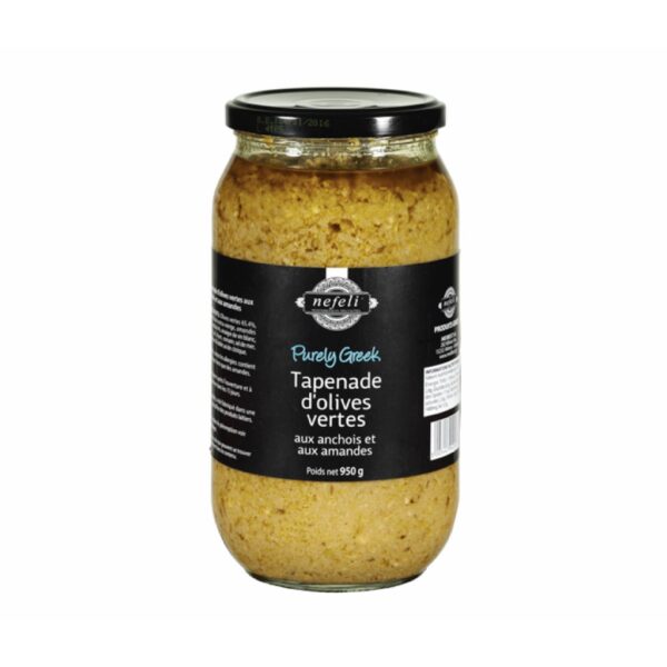 Pâte d'olive vertes-ail-câpres Nefeli 950g